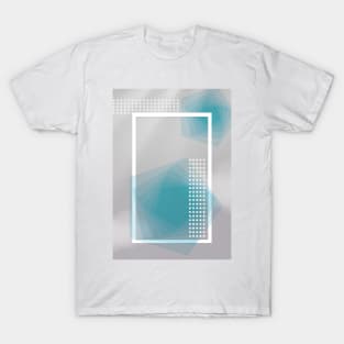 Blue geometric minimal patern T-Shirt